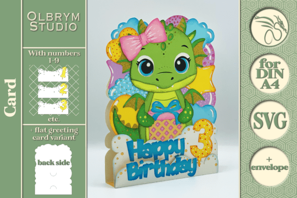 Crafting Magic: The Ultimate Guide to 3D Dragon Birthday Cards with Kawaii SVG Templates